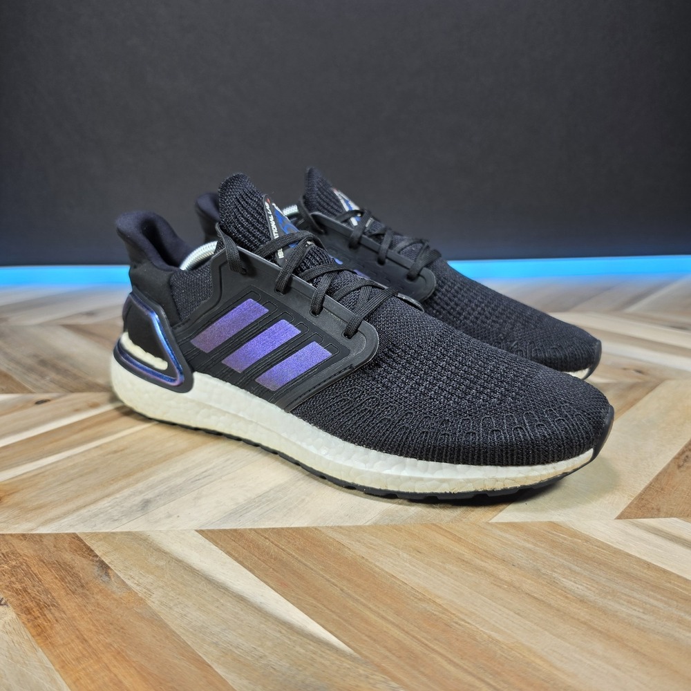 Adidas UltraBoost 20 ISS NASA Black Men's 10.5 Running Shoes Sneakers EG0692